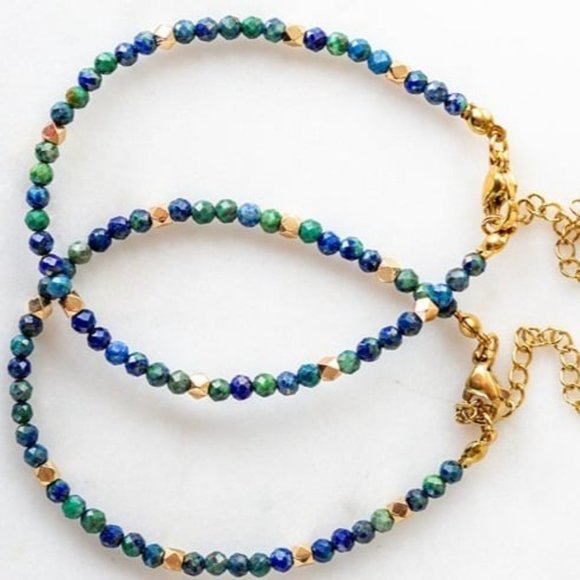 Bracelets Bundle of 2 Phoenix Turquoise Beaded Bracelets Stacking Bracelet CUTE - Picture 5 of 7